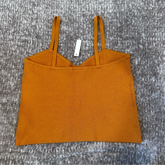 Madewell Corset-Detail Crop Sweater Tank NWT - Picture 2 of 7